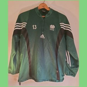 Adidas Vintage Notre Dame Soccer Jacket Large
